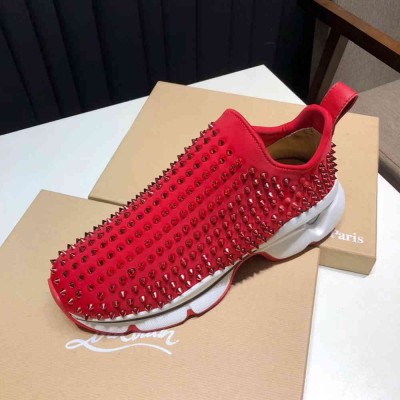 Christian Louboutin Spike Sock Donna Sneakers Red