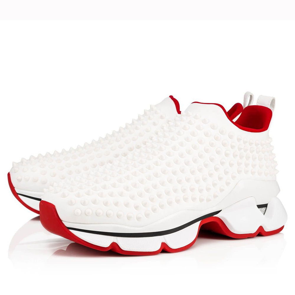 Christian Louboutin Spike Sock Donna Sneakers White