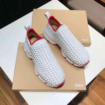 Christian Louboutin Spike Sock Donna Sneakers White