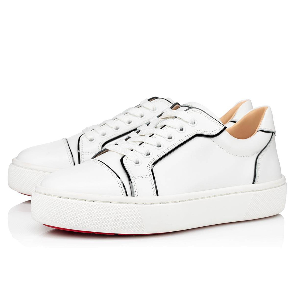 Christian Louboutin Vieirissima Sneakers In White Calfskin