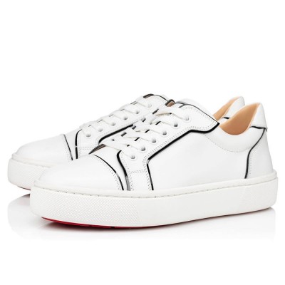 Christian Louboutin Vieirissima Sneakers In White Calfskin