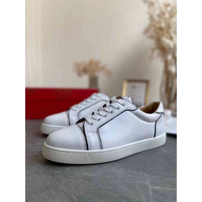 Christian Louboutin Vieirissima Sneakers In White Calfskin