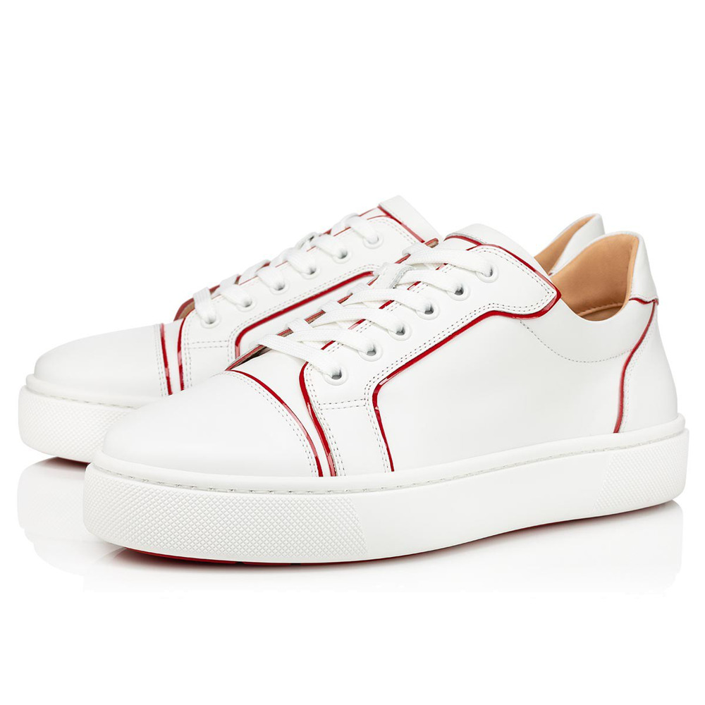 Christian Louboutin Vieirissima Sneakers In White Leather
