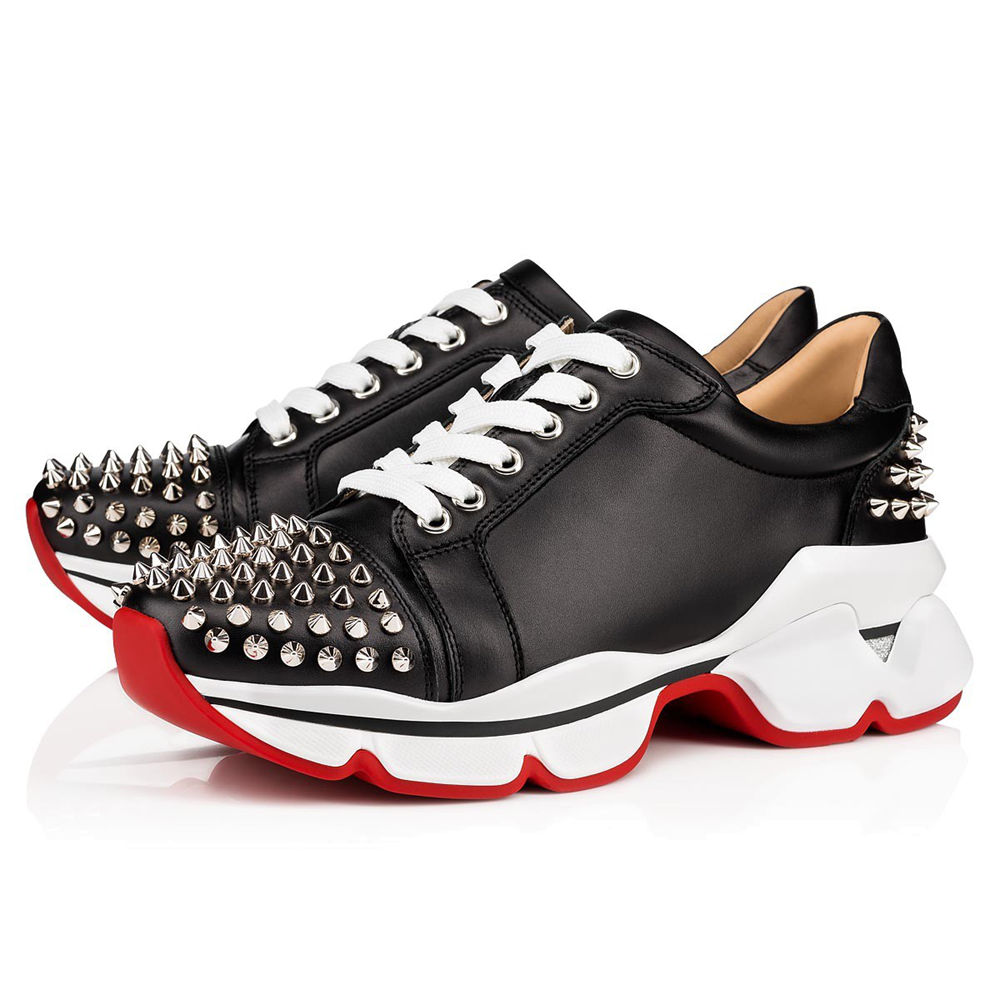 Christian Louboutin Vrs 2018 Sneakers In Black Leather