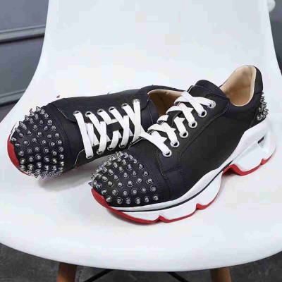 Christian Louboutin Vrs 2018 Sneakers In Black Leather