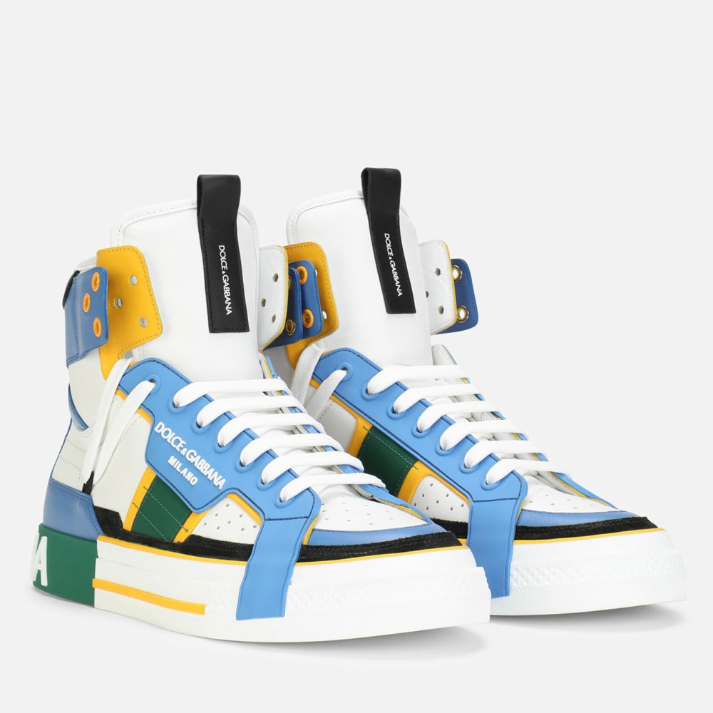 Dolce & Gabbana Blue Custom 2.Zero High-top Sneakers