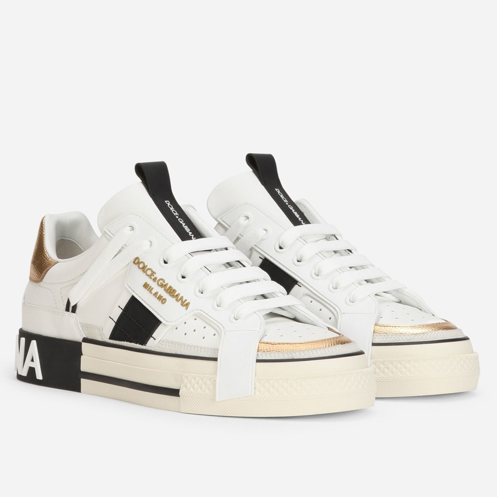 Dolce & Gabbana Custom 2.Zero Sneakers White Black