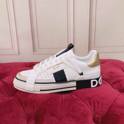 Dolce & Gabbana Custom 2.Zero Sneakers White Black