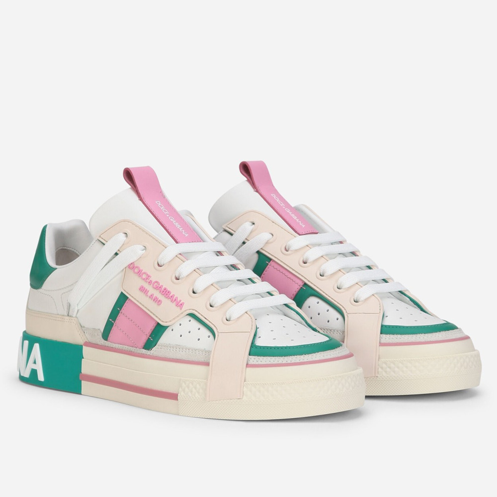 Dolce & Gabbana Custom 2.Zero Sneakers White Green