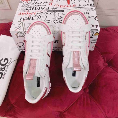 Dolce & Gabbana Custom 2.Zero Sneakers White Pink