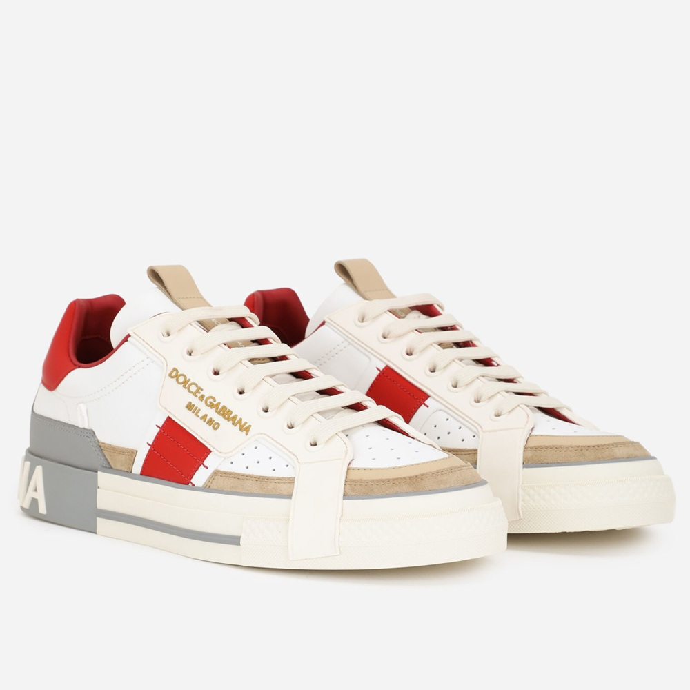 Dolce & Gabbana Custom 2.Zero Sneakers White Red