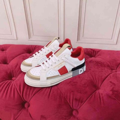 Dolce & Gabbana Custom 2.Zero Sneakers White Red