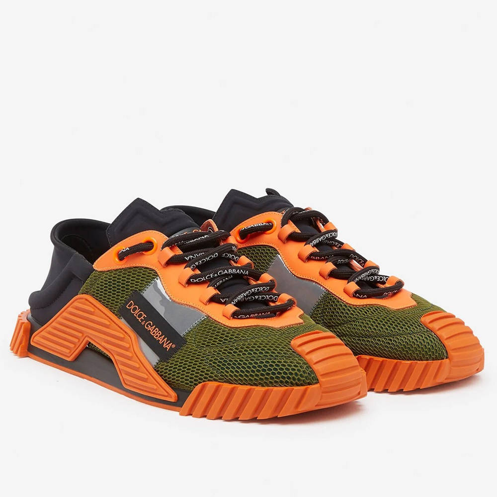 Dolce & Gabbana NS1 Slip-on Sneakers In Green Mesh