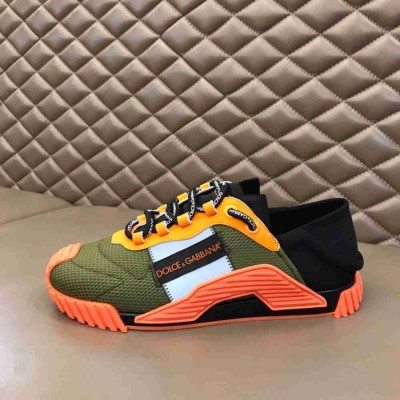 Dolce & Gabbana NS1 Slip-on Sneakers In Green Mesh