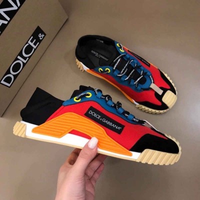 Dolce & Gabbana NS1 Slip-on Sneakers In Piment Mesh