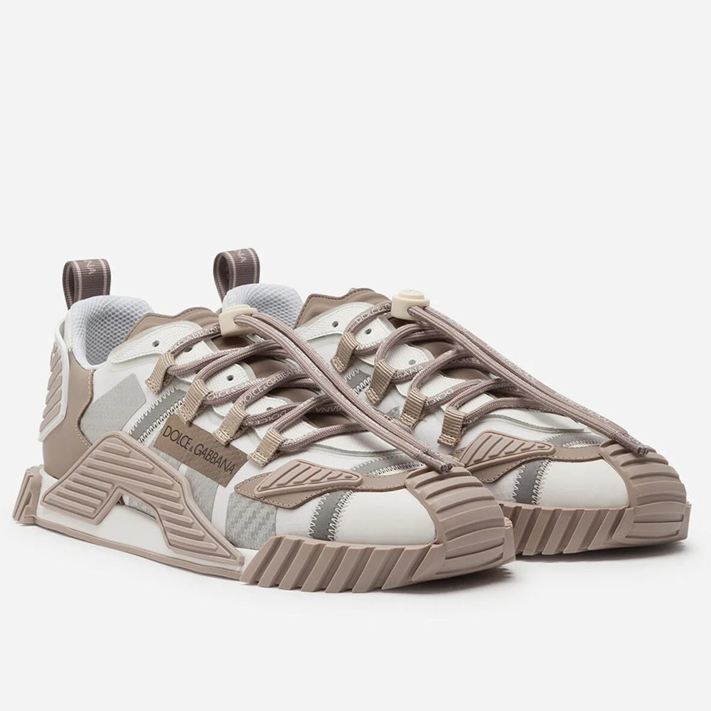 Dolce & Gabbana NS1 Sneakers In Beige Fabric