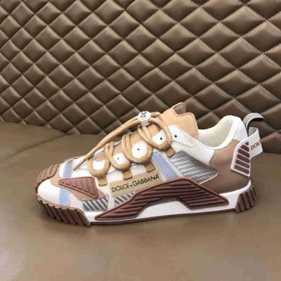 Dolce & Gabbana NS1 Sneakers In Beige Fabric