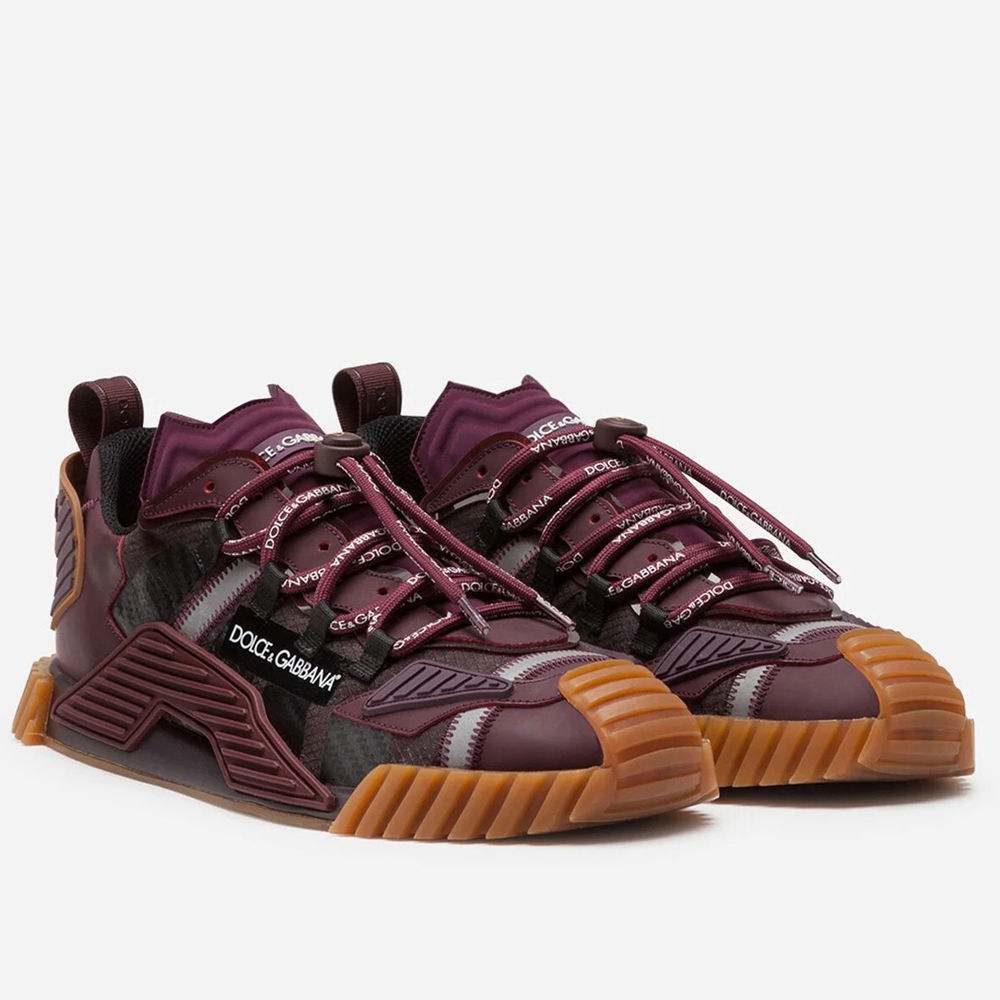 Dolce & Gabbana NS1 Sneakers In Bordeaux Fabric