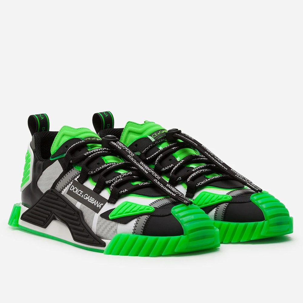 Dolce & Gabbana NS1 Sneakers In Green Fabric