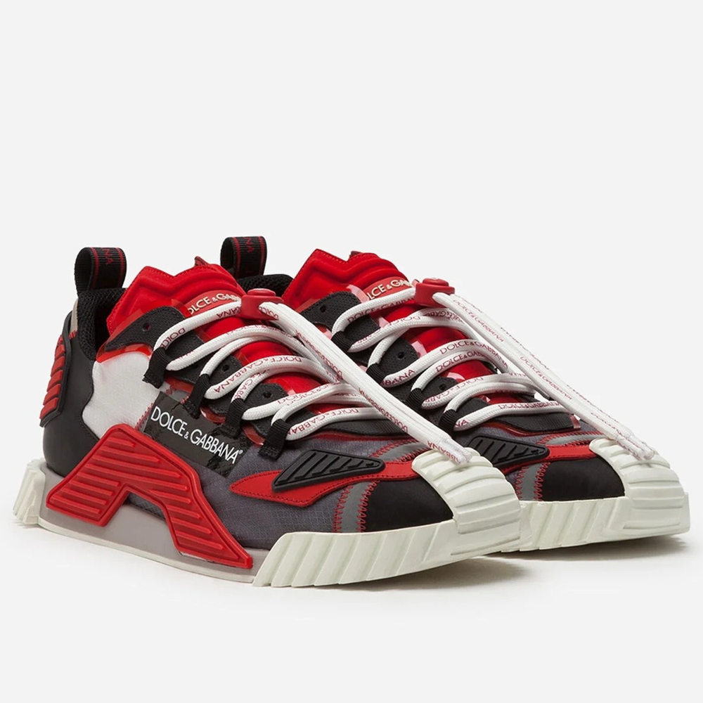 Dolce & Gabbana NS1 Sneakers In Red Fabric