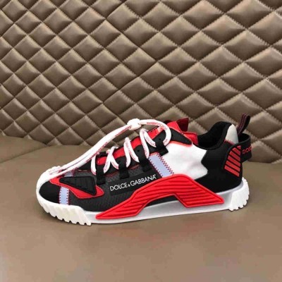 Dolce & Gabbana NS1 Sneakers In Red Fabric