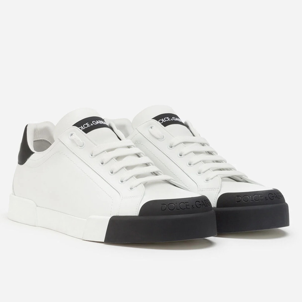 Dolce & Gabbana Portofino Sneakers with Black Toe-cap