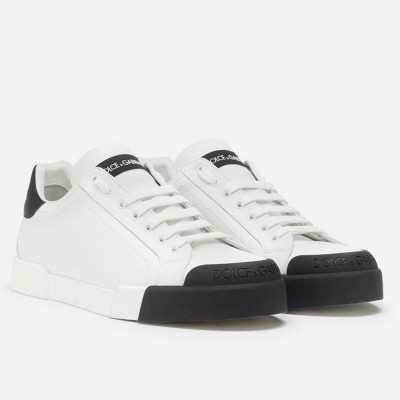 Dolce & Gabbana Portofino Sneakers with Black Toe-cap