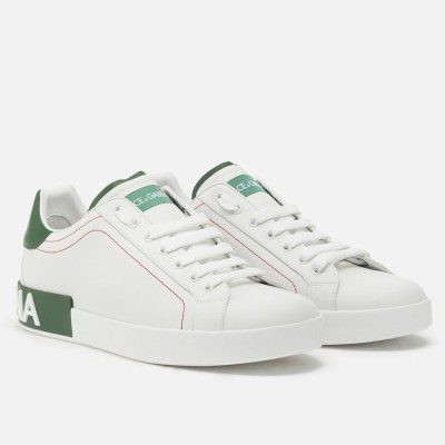 Dolce & Gabbana Portofino Sneakers with Green Branded