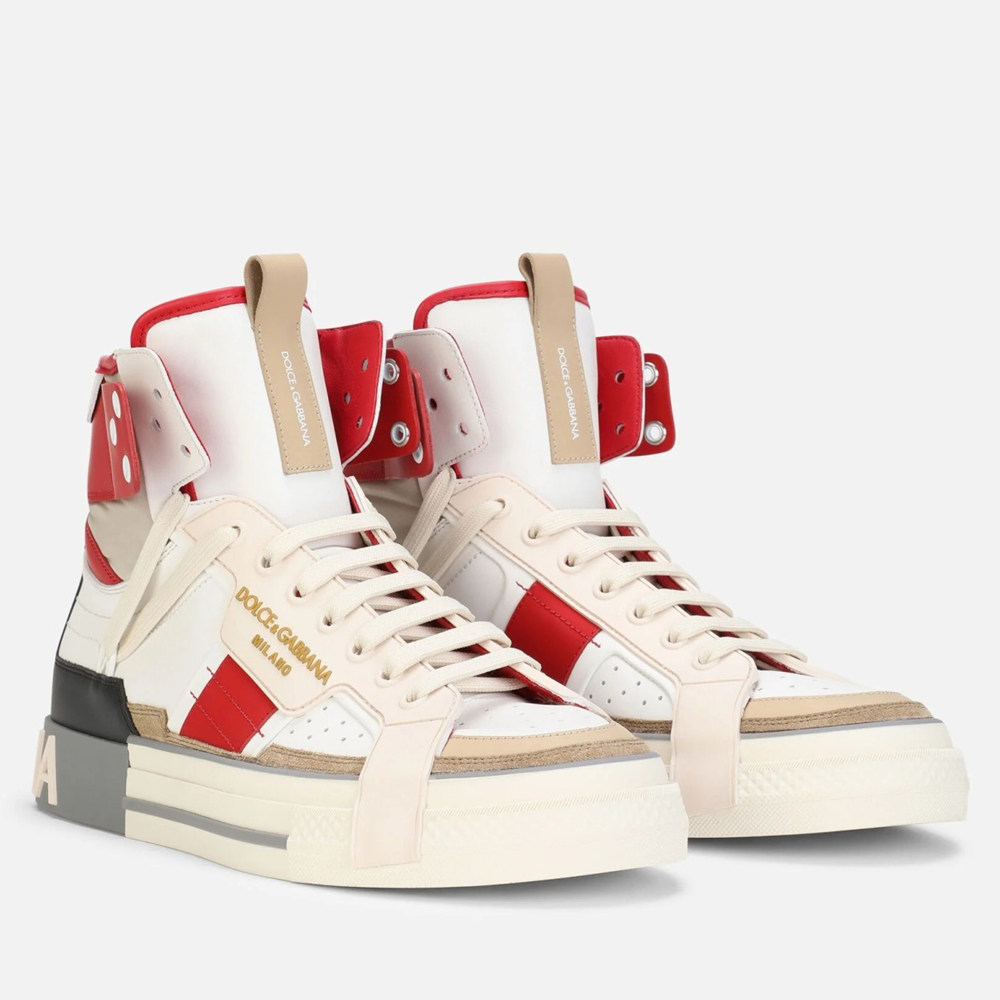 Dolce & Gabbana Red Custom 2.Zero High-top Sneakers