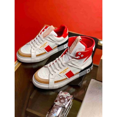 Dolce & Gabbana Red Custom 2.Zero High-top Sneakers