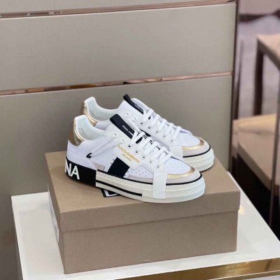 Dolce & Gabbana White Custom 2.Zero Sneakers