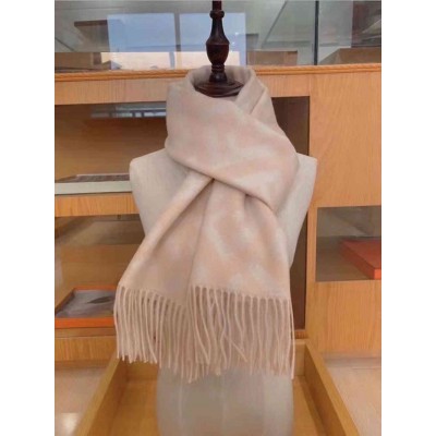 Fendi Beige Cashmere FF Long Scarf
