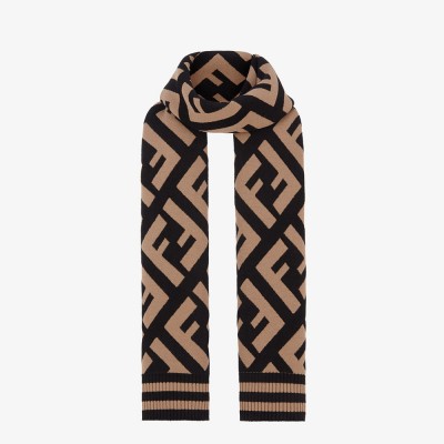 Fendi Wool And Viscose FF Scarf