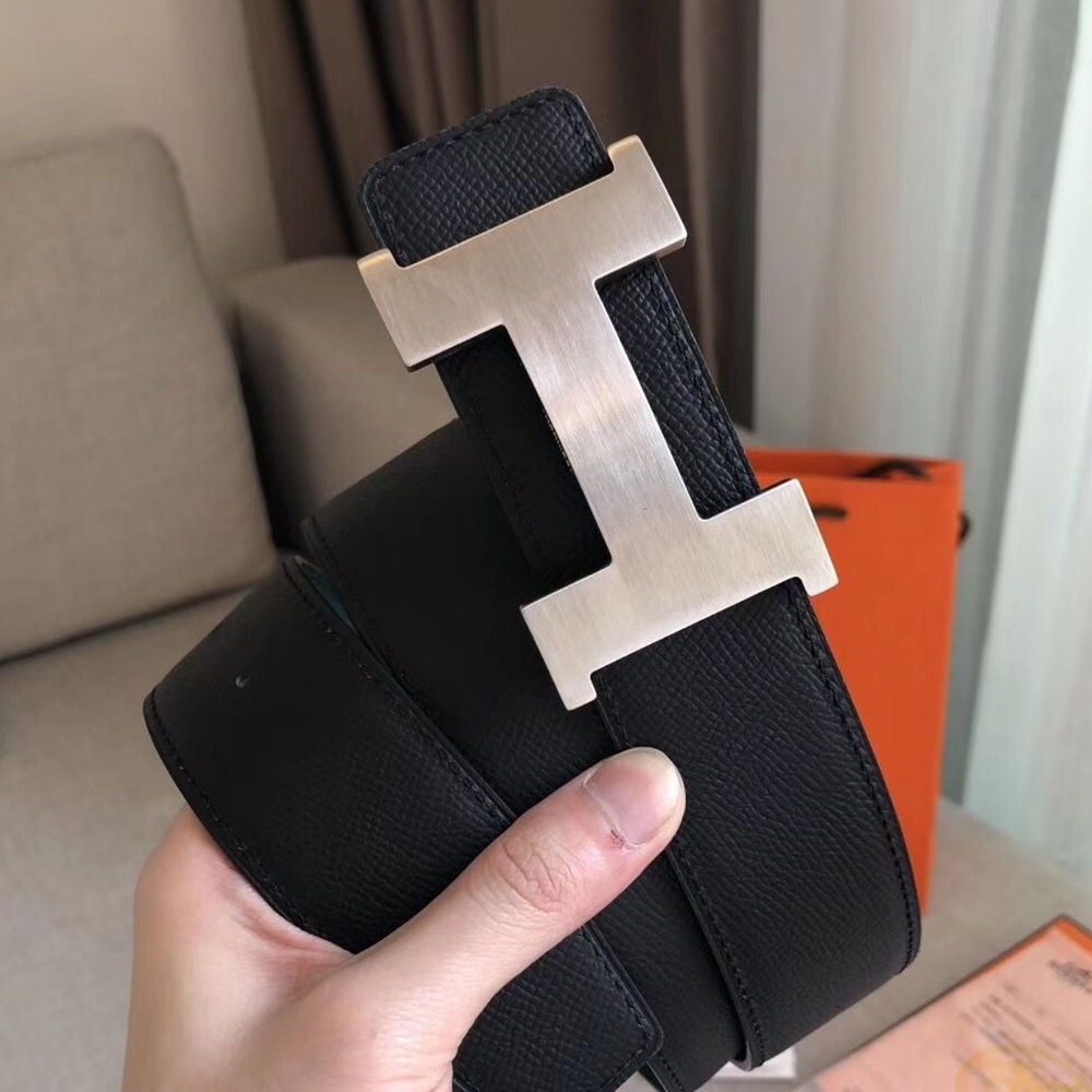 Hermes Constance 2 Belt Buckle & Black Green Epsom 42MM Strap