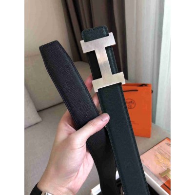 Hermes Constance 2 Belt Buckle & Black Green Epsom 42MM Strap