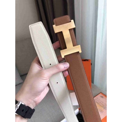 Hermes Constance 2 Belt Buckle & Brown White Epsom 42MM Strap