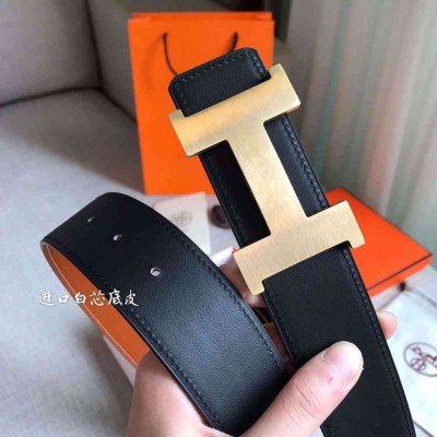 Hermes Constance 2 Belt Buckle & Gold Noir Swift 42MM Strap
