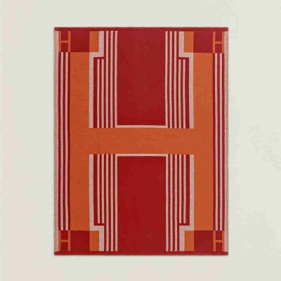 Hermes Ithaque Blanket in Cuivre Wool and Cashmere