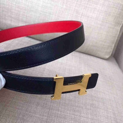 Hermes Mini Constance Belt Buckle & Red Epsom 24 MM Strap