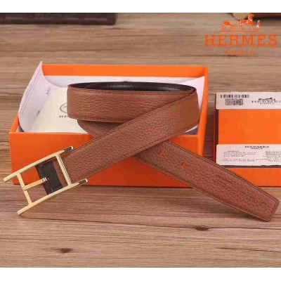 Hermes Quentin 32 MM Brown Reversible Belt