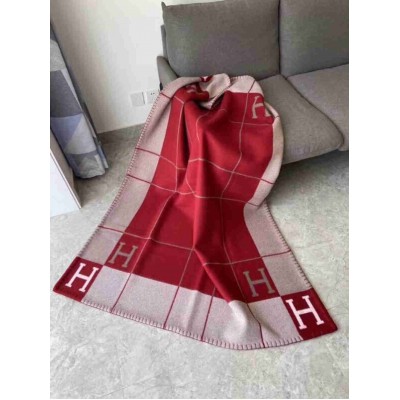 Hermes Red Avalon III Throw Blanket