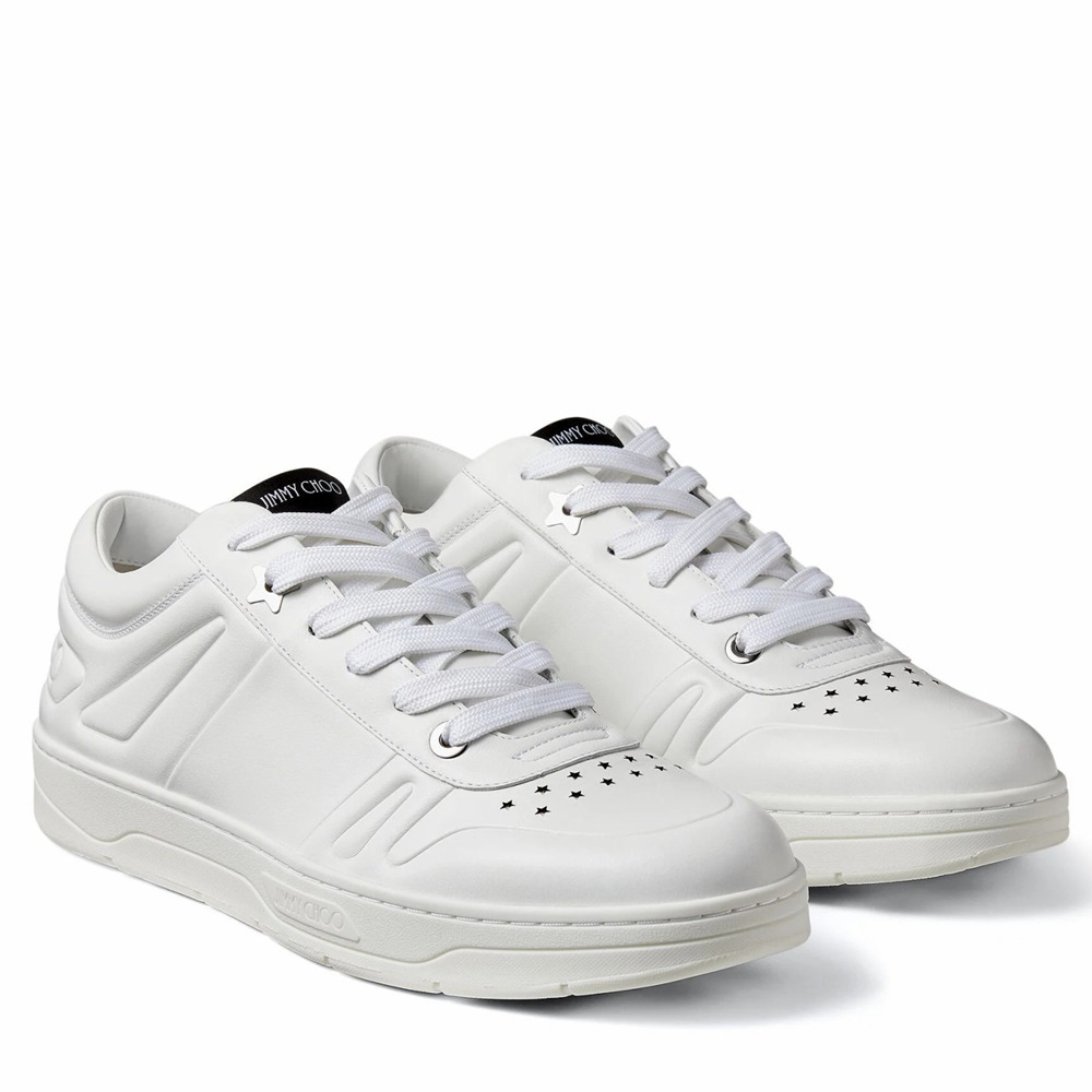 Jimmy Choo Hawaii Sneakers In White Leather