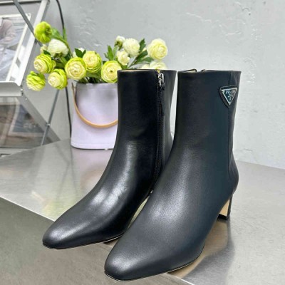 Prada Ankle Boots 55mm in Black Leather