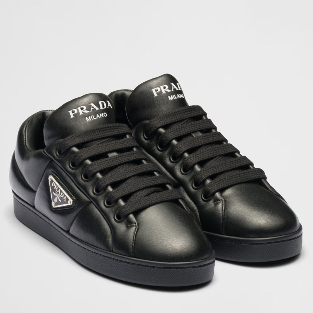 Prada Sneakers in Black Nappa Leather