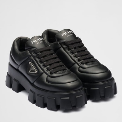 Prada Sneakers in Black Padded Nappa Leather