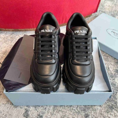 Prada Sneakers in Black Padded Nappa Leather