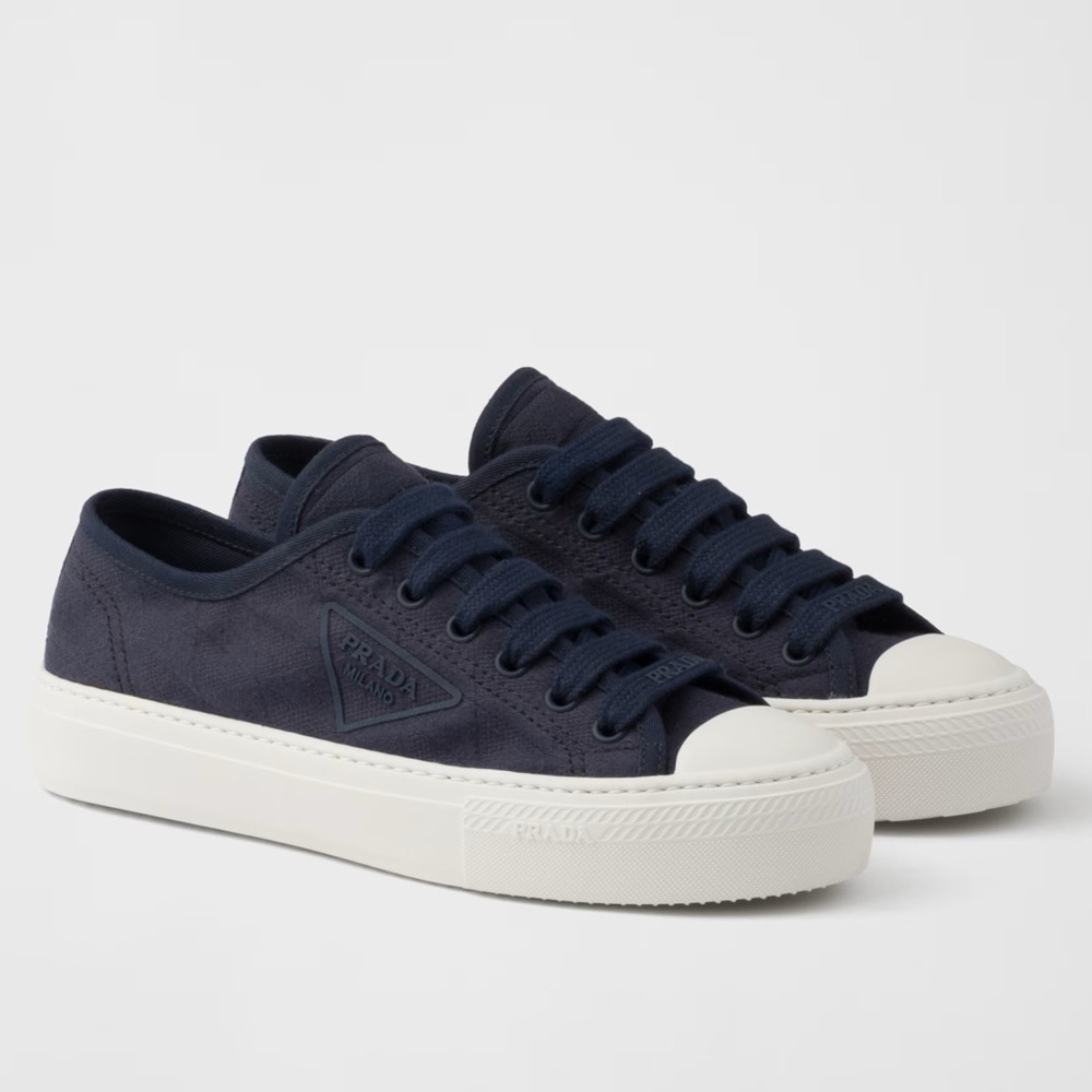 Prada Sneakers in Dark Blue Fabric
