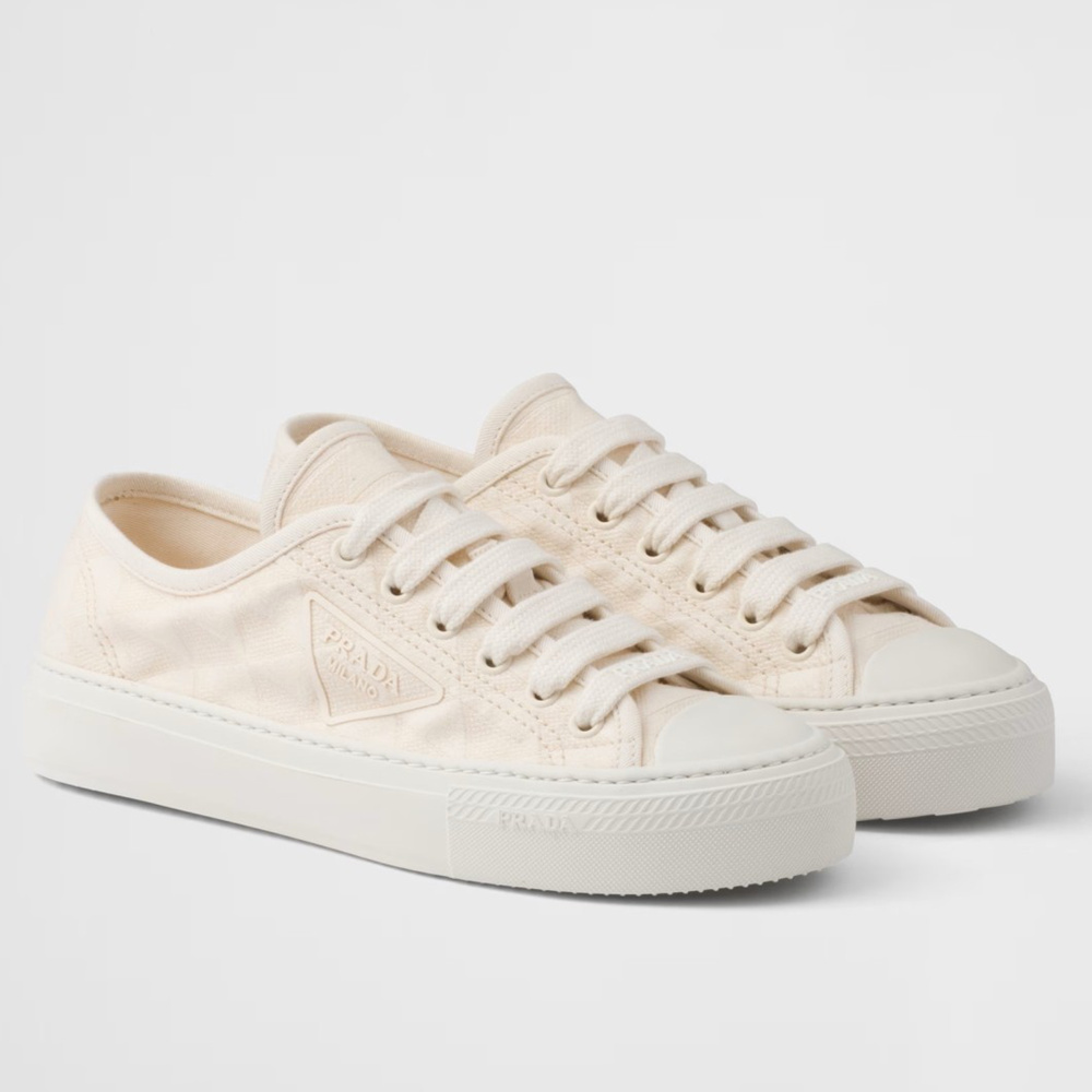 Prada Sneakers in Natural Fabric