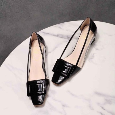 Roger Vivier Belle Vivier Pumps In Black Patent and PVC