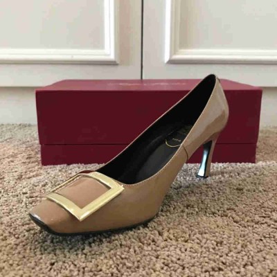Roger Vivier Belle Vivier Trompette 70mm Pumps In Grey Patent